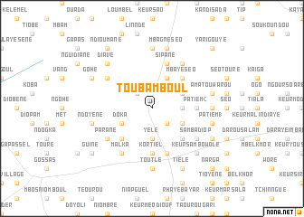 map of Touba Mboul