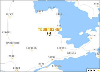 map of Toubaozhen