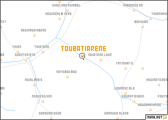 map of Touba Tiarène