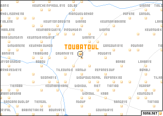 map of Touba Toul