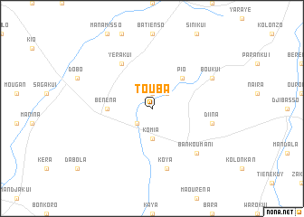 map of Touba