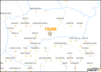 map of Touba