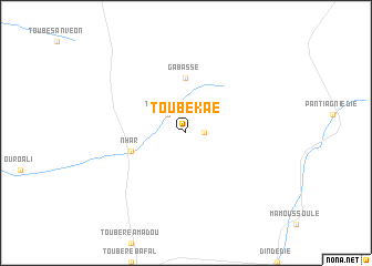 map of Toubé Kaé