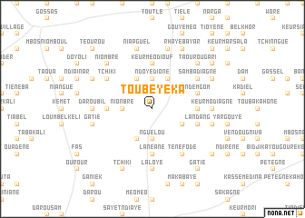 map of Toubèye Ka