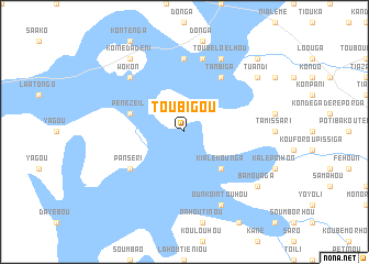 map of Toubigou