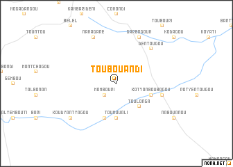 map of Toubouandi