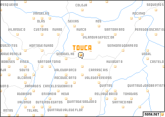 map of Touça