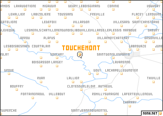 map of Touchémont