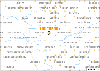 map of Touchenay