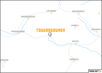 map of Toudaogoumen