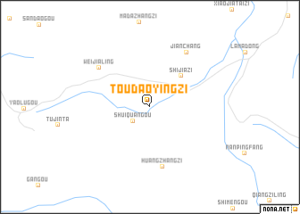 map of Toudaoyingzi