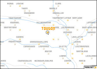 map of Toudon