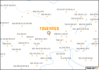 map of Touennsa