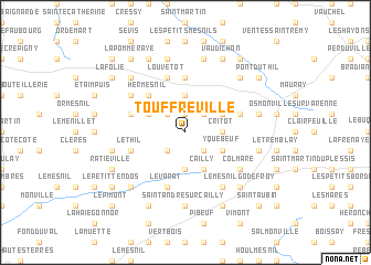 map of Touffreville