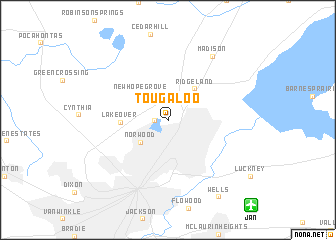 map of Tougaloo