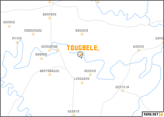 map of Tougbélé