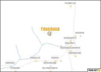 map of Tougoudé