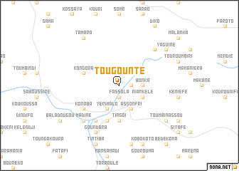 map of Tougounté
