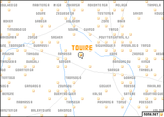 map of Touiré