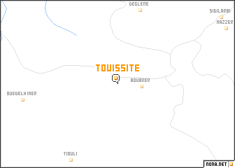 map of Touissite