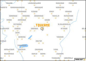 map of Toukamé