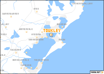 map of Toukley