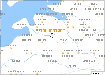 map of Toukontané