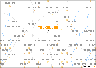 map of Toukoulou