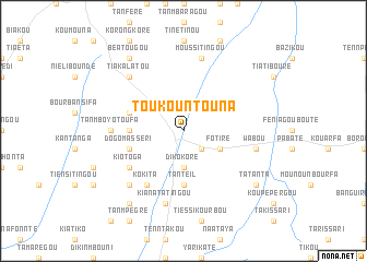 map of Toukountouna