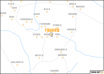 map of Toukro