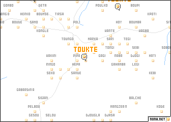 map of Toukté
