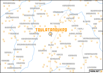 map of Toulatanoukro