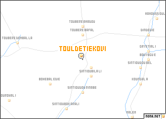 map of Touldé Tiékovi