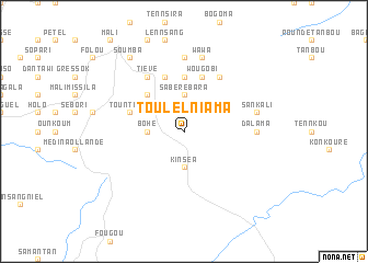 map of Toulelniama