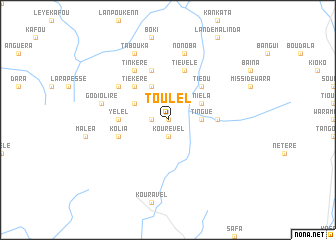 map of Toulel