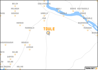 map of Toulé