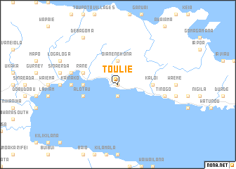 map of Toulie