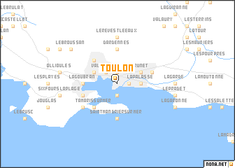 map of Toulon