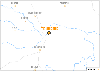 map of Toumania