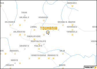 map of Toumania