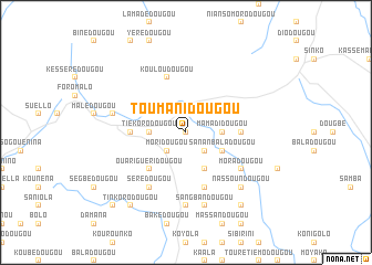 map of Toumanidougou