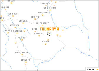 map of Toumanya