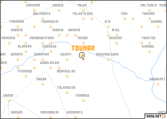 map of Toumar