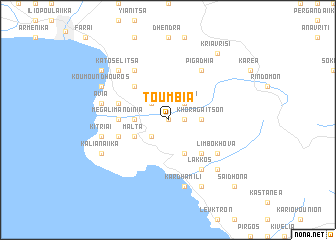 map of Toúmbia