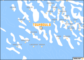 map of Toumboula