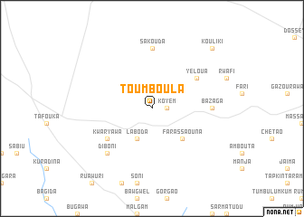 map of Toumboula