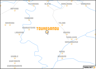 map of Toumédanou