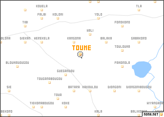 map of Toumé