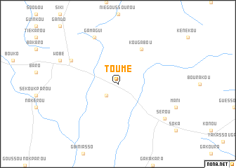 map of Toumé