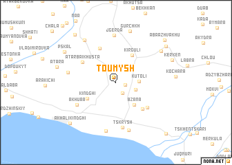 map of Toumysh